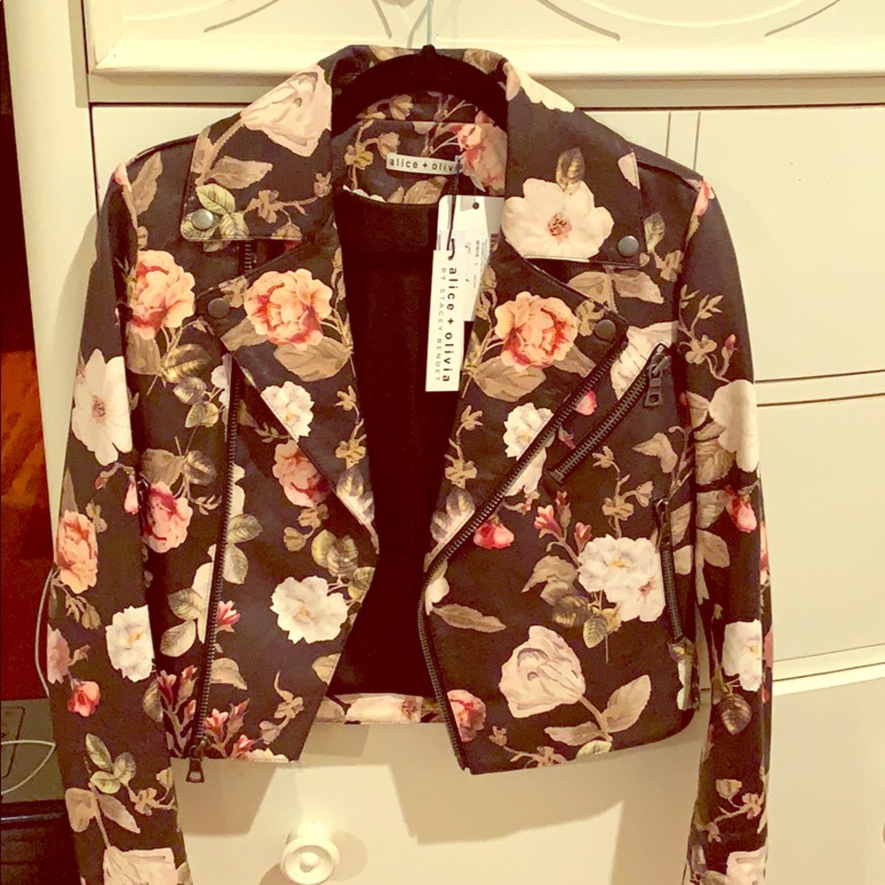 Alice and Olivia leather jacket